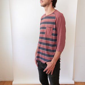 ⬇️ PRICE DROP - 3/4 length sleeve striped shirt